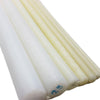 Cut to size white PA6 nylon rod stock for industrial use and CNC turning