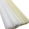 Cut to size white PA6 nylon rod stock for industrial use and CNC turning