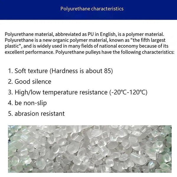 Close-up of double-bearing polyurethane guide wheel for furniture drawers