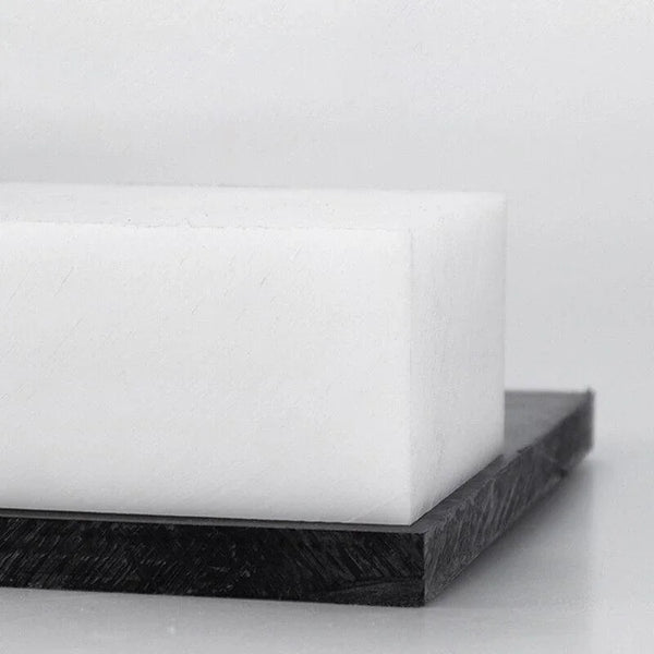 Laser-cuttable HDPE sheet with black and white dual surface