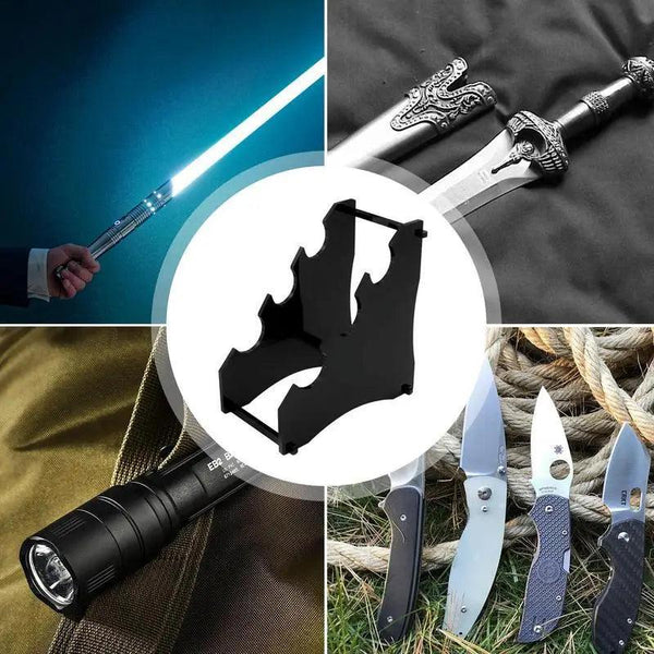 Tool-free assembly lightsaber acrylic stand