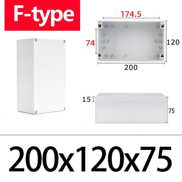 Electrical cable terminal box made of industrial-grade ABS plastic