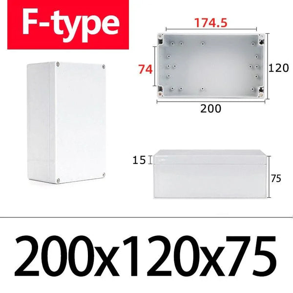 Electrical cable terminal box made of industrial-grade ABS plastic