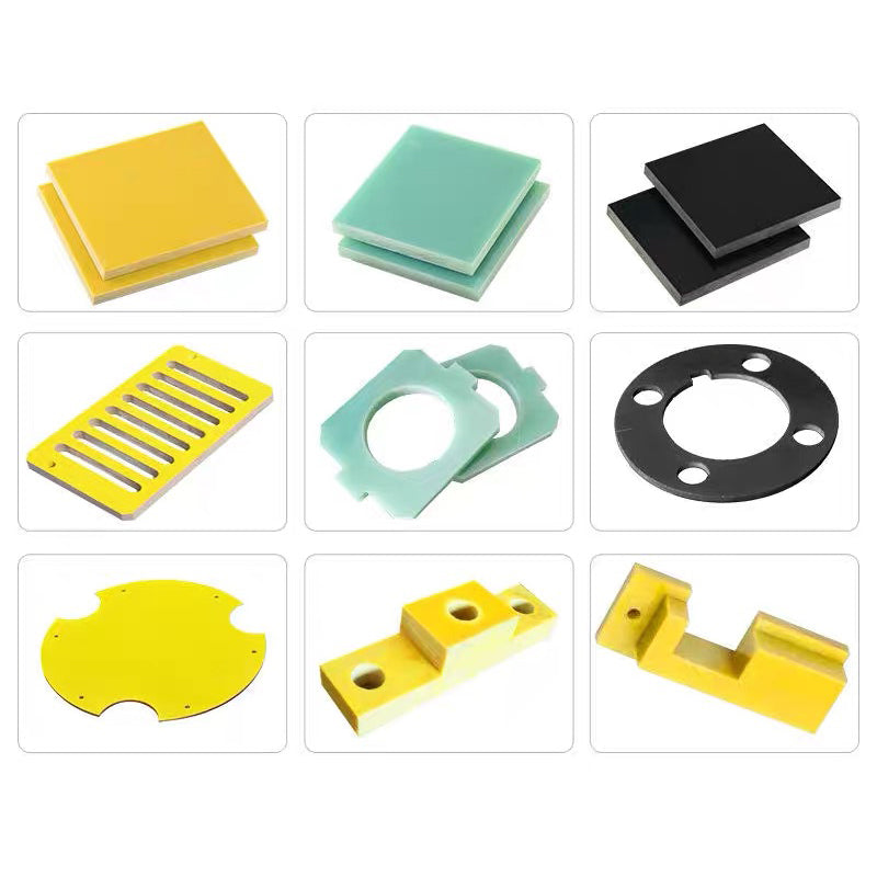 FR-4 and G-10 epoxy glass materials known for their exceptional mechanical strength, electrical insulation, and dimensional stability.