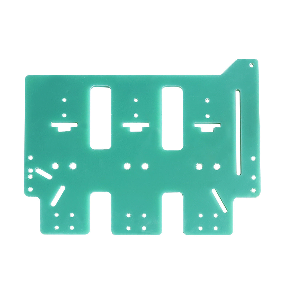 10mm green FR4 epoxy board custom cut for electronics and electrical engineering