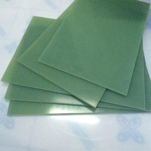 Stack of FR4 epoxy sheets in multiple thicknesses from 0.5mm to 5mm