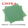 Light green G10 fiberglass epoxy sheet 3mm thickness close-up