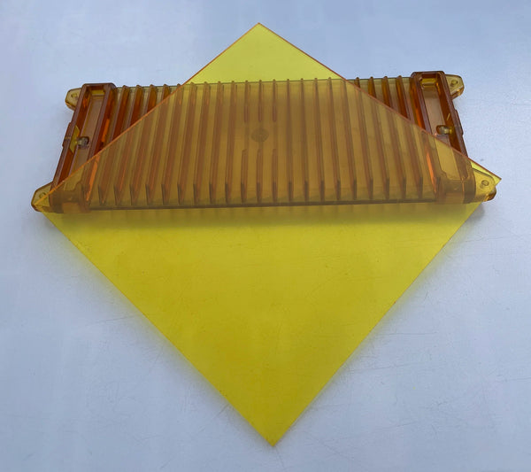 Green colored acrylic panel backlit showing light diffusion quality