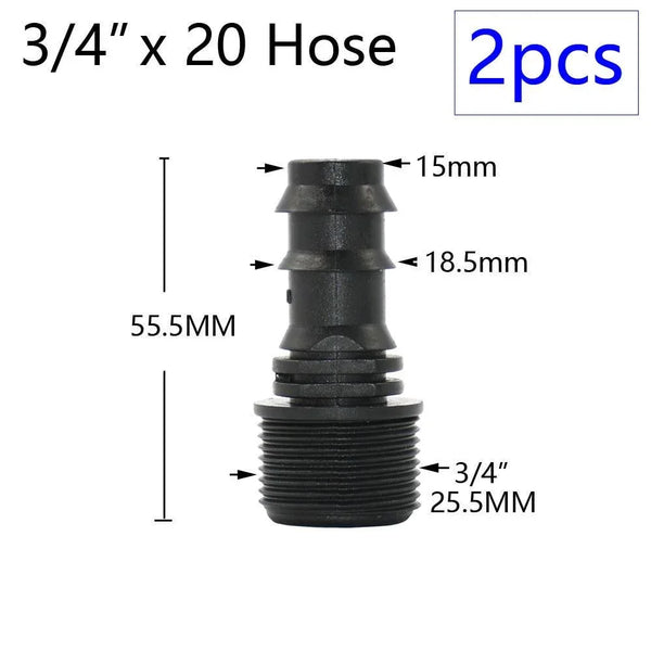 Size reference of PE pipe adapter held in hand