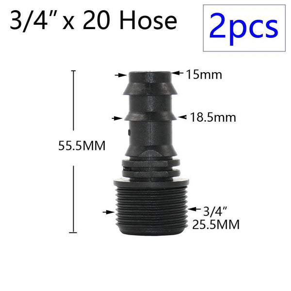 Size reference of PE pipe adapter held in hand