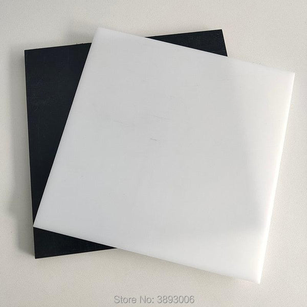 CNC and laser engraved HDPE board showing clean edges