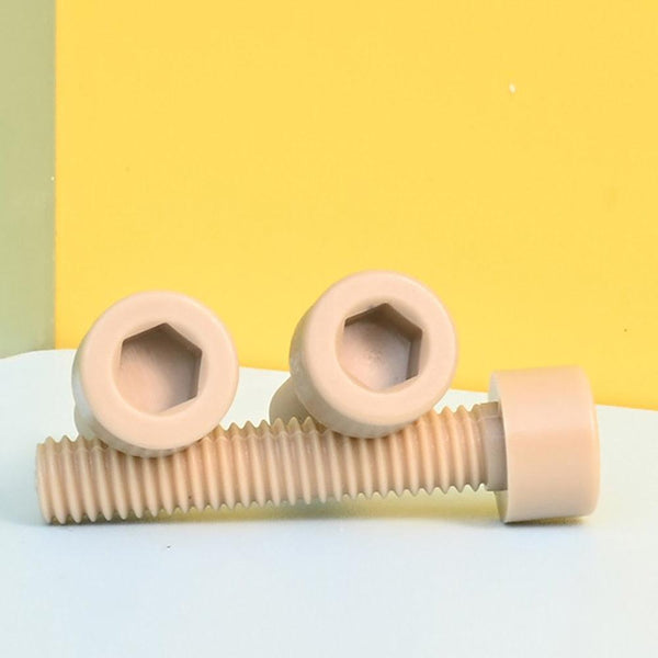 High-temperature PEEK cap screw 50mm for electrical insulation
