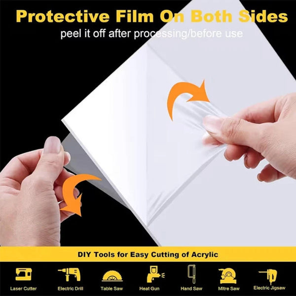 Backlit signage made with milky white acrylic sheet showing professional lighting effect