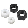 Non-conductive nylon hex nuts used for PCB board mounting