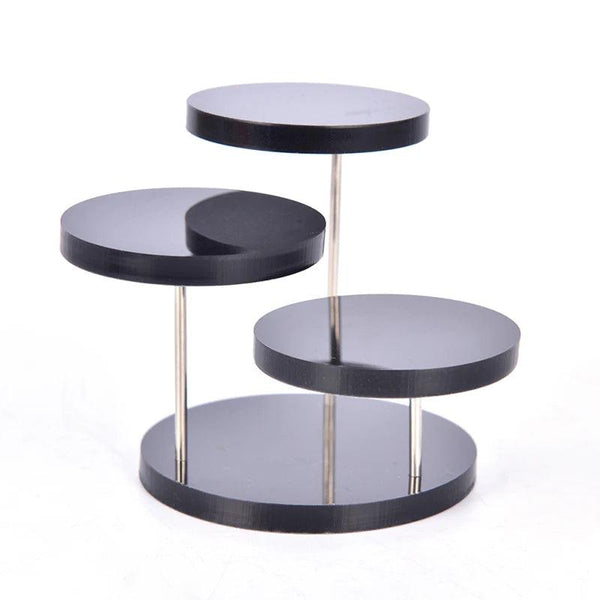 Size Dimensions of 3 Tier Acrylic Jewelry Display Stand in mm and inches