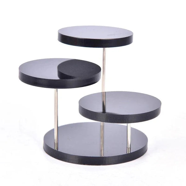 Size Dimensions of 3 Tier Acrylic Jewelry Display Stand in mm and inches