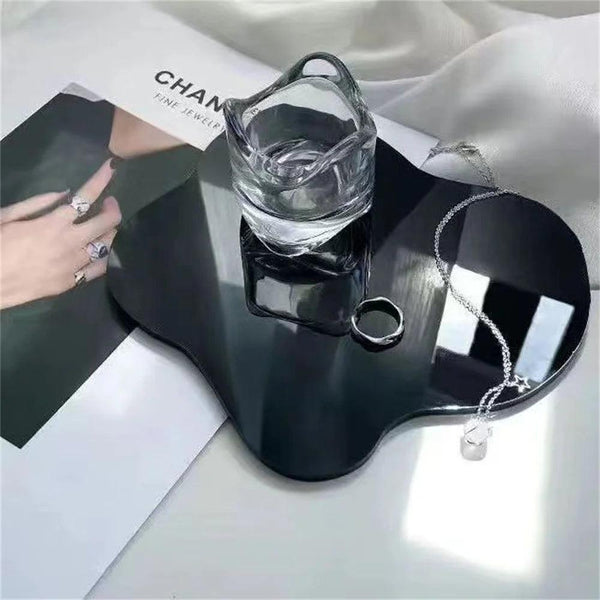 Photography prop: clear acrylic display tile for jewelry