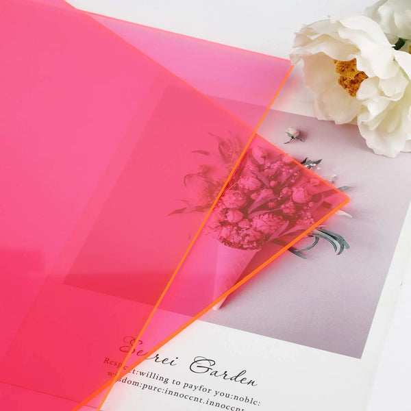 Laser cut colored acrylic edge detail glossy finish quality