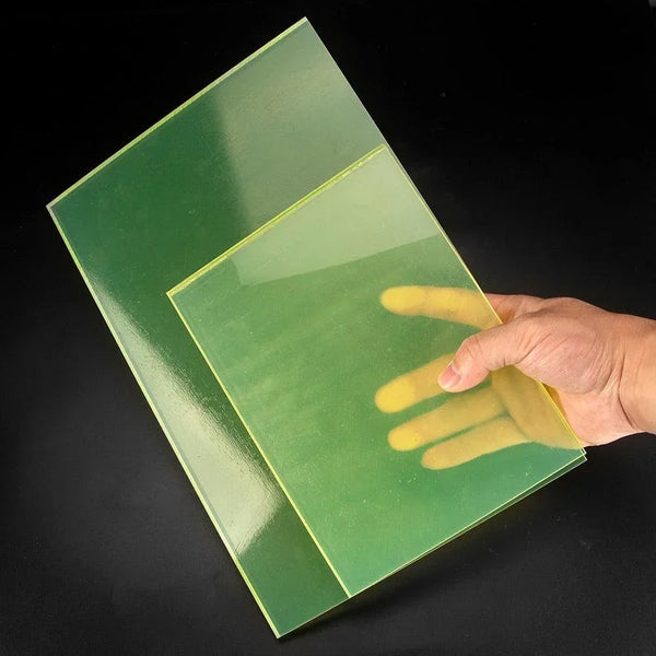 Top view of rubber leather punch mat with grid surface for DIY projects