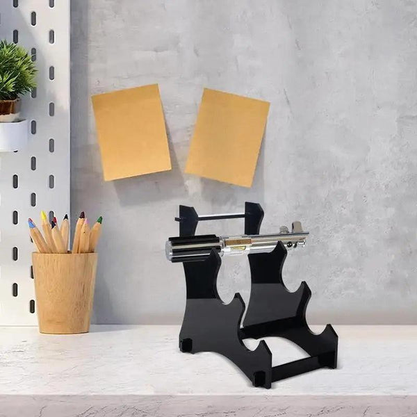 Dimensions of lightsaber display stand in mm and inches