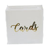 Luxury clear wedding card holder with modern design aesthetics