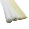 10mm white nylon plastic rod bar stock, ideal for custom bushings and guide rollers