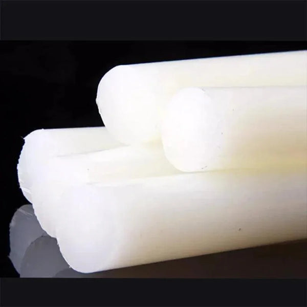 CNC machining of white nylon rod for custom parts fabrication