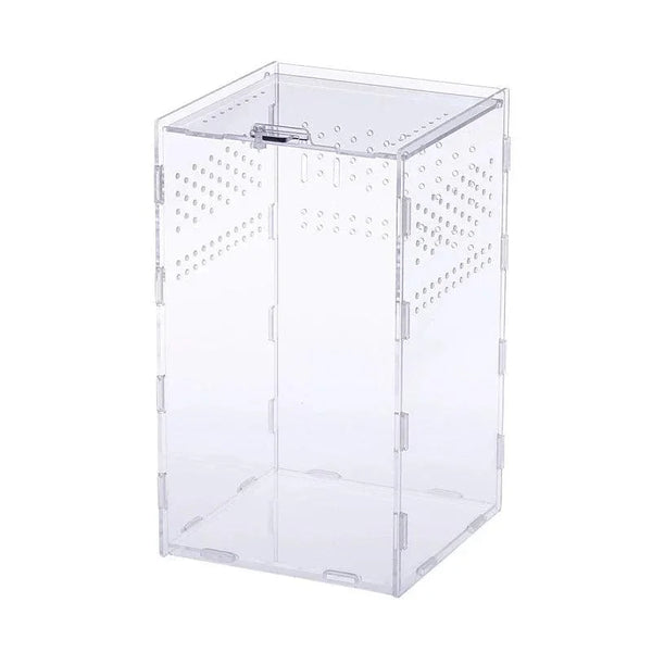 Nano mantis habitat box with top ventilation and magnetic lid