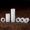 Metric nylon hollow tube set – 100pcs white durable plastic spacers