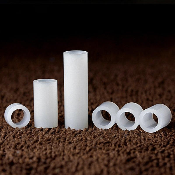 Metric nylon hollow tube set – 100pcs white durable plastic spacers