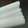 Mixing kit of plastic welding rods with custom ABS, PP, PE, and PVC material options