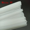 Mixing kit of plastic welding rods with custom ABS, PP, PE, and PVC material options