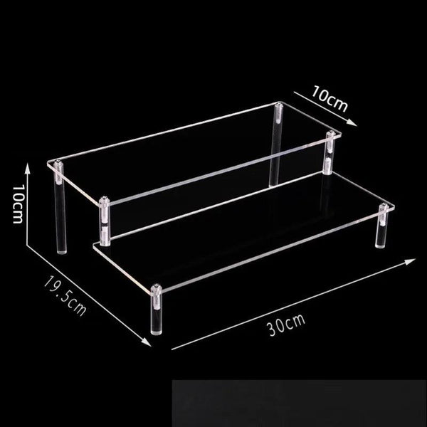 Multi-Size Acrylic Display Stands - 1 to 5 Tiers Available