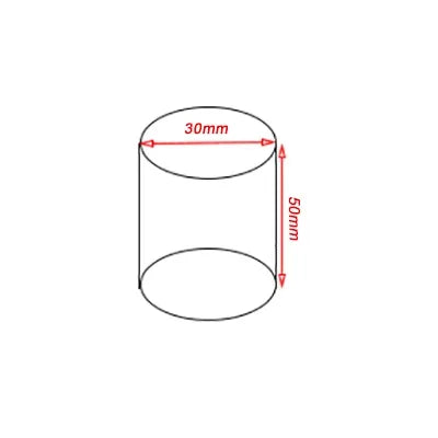 Multiple engagement rings displayed on graduated height acrylic cylinders