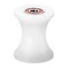 Front view of nylon pulley with sealed bearing for smooth sliding track operation
