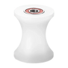 Front view of nylon pulley with sealed bearing for smooth sliding track operation