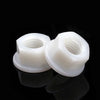 Nylon flange nuts used in DIY and industrial electrical installations