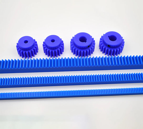 Nylon gear rack installed on CNC machine linear motion system X-axis Y-axis positioning