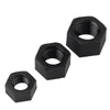 M2 to M20 nylon hex nuts with metric to inch size comparison