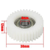 Close-up view of 36 teeth nylon planetary gear precision machining quality