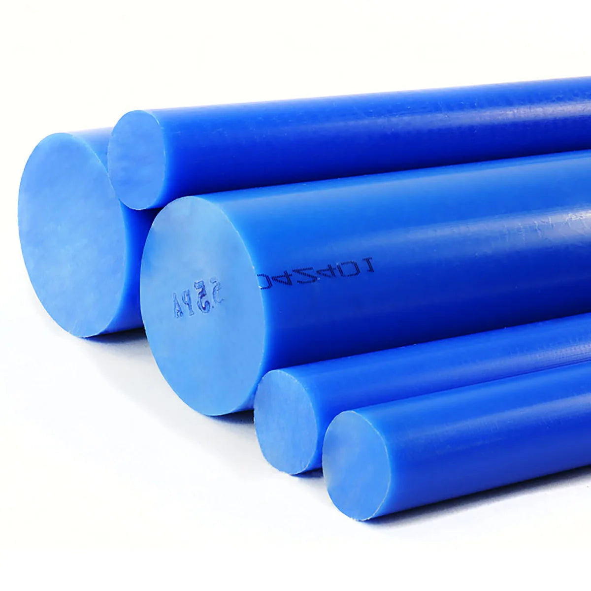 500mm blue nylon rod 50mm diameter, large-diameter polyamide rod for industrial, automotive, and DIY use