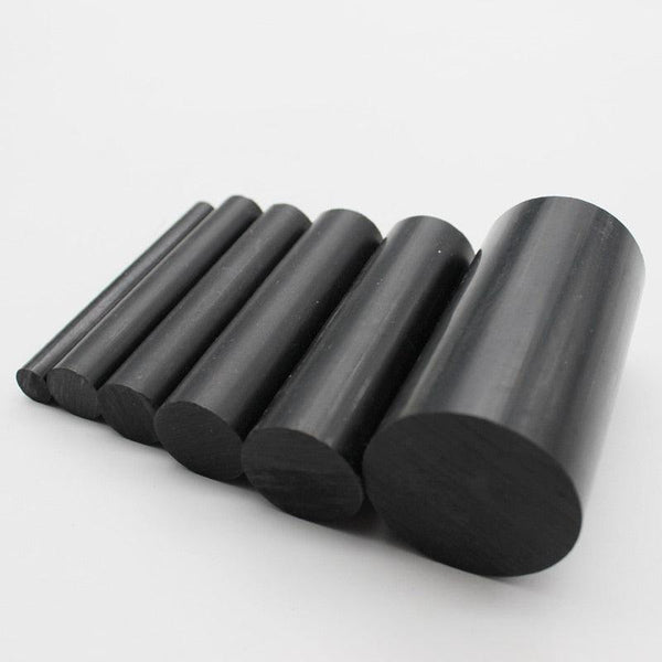 Close-up view of wear-resistant PA6 nylon round rod surface