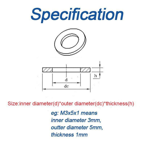 Nylon flat washers used in wooden furniture screw installation