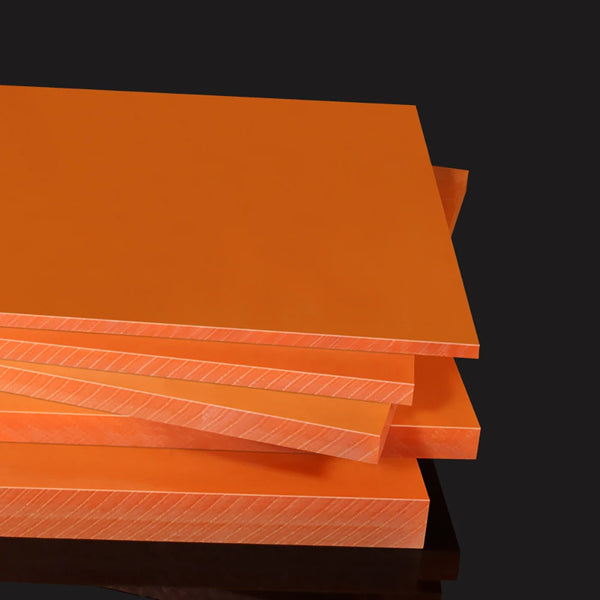 Orange bakelite 3025 available in multiple sizes and thicknesses