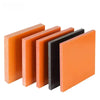 Orange phenolic bakelite board 100x100mm for electrical insulation and CT fixture use