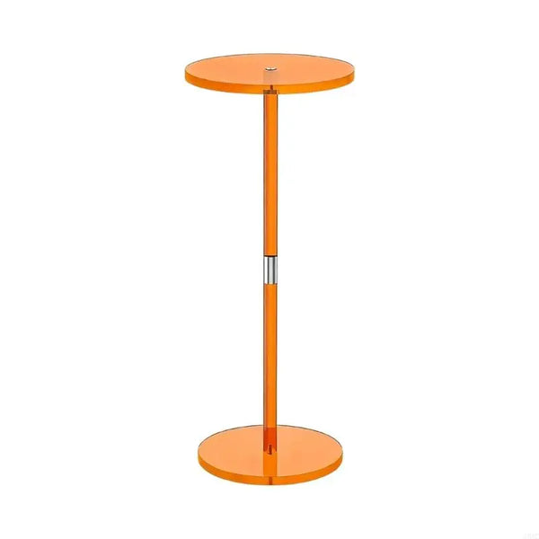 Weather-resistant acrylic coffee table on apartment balcony