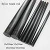 Multiple size options of black PA6 nylon rods for engineering use