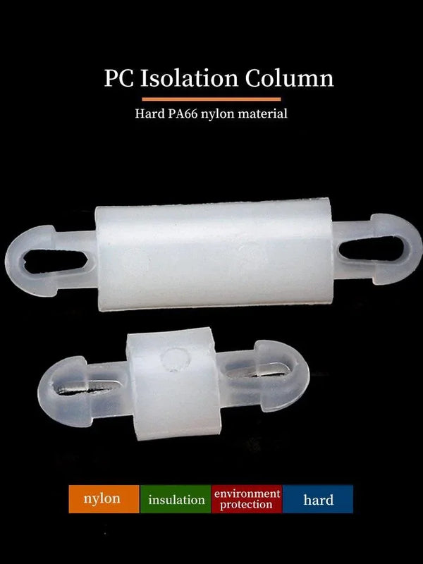 Dual-head nylon PCB standoff for secure circuit board mounting applications