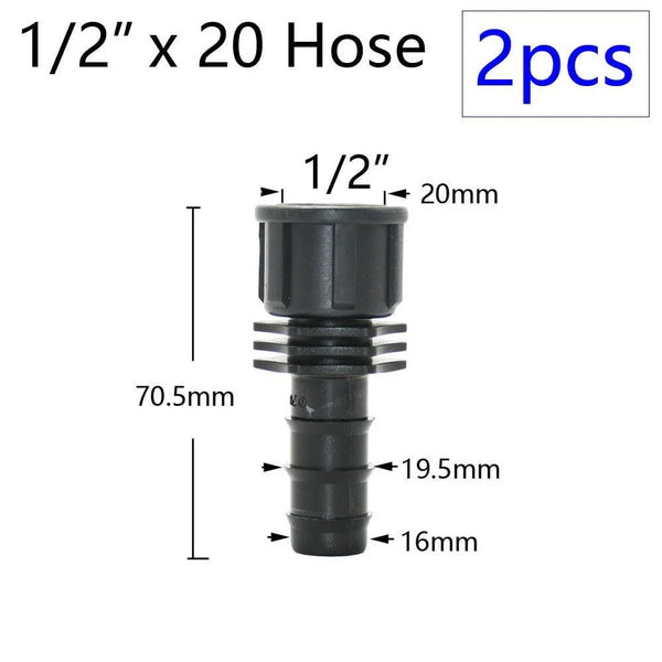 Comparison of quick-fit PE hose connector and traditional fittings