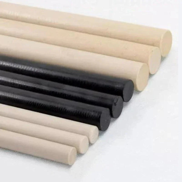 Black PEEK plastic rod for high temperature industrial applications